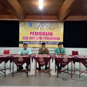 PEMBINAAN SUB UNIT LPM PADUKUHAN